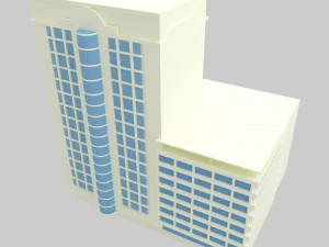 건물 낮은 폴리 5 3D 모델