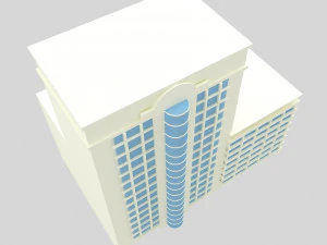 건물 낮은 폴리 5 3D 모델