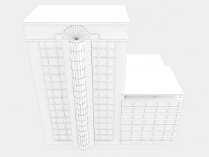 건물 낮은 폴리 5 3D 모델