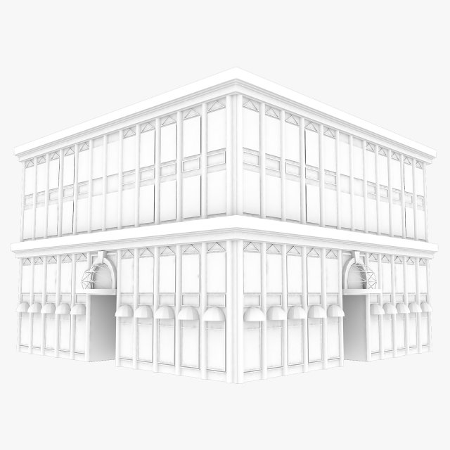 building low poly 7 3D Model .c4d .max .obj .3ds .fbx .stl .blend 