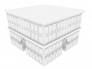 building low poly 7 3D Model