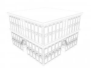 building low poly 7 3D Model