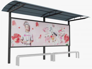 stasiun bus Model 3D