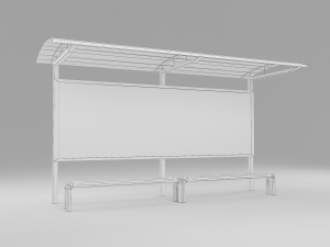 bus station Modelo 3D