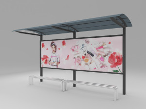 bus station Modelo 3D