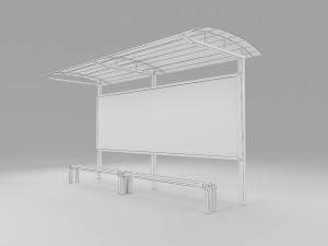 bus station Modelo 3D
