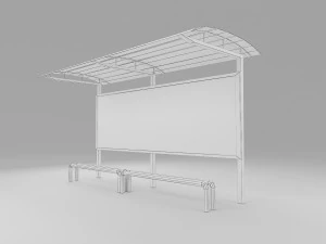 bus station 3D Model