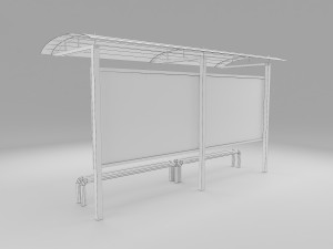 bus station Modelo 3D