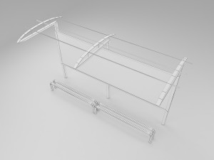 bus station Modelo 3D
