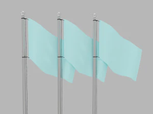 झंडे का खंभा 3D मॉडल