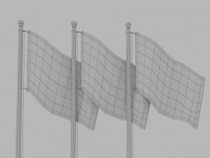 flag pole Modelo 3D
