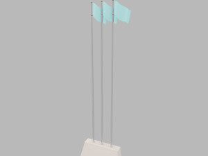 flag pole Modelo 3D