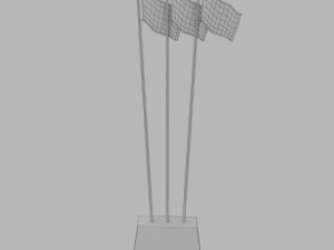 flag pole Modelo 3D