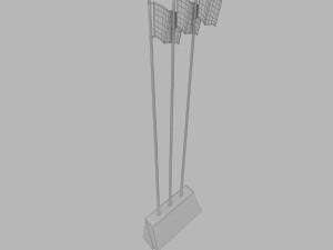 flag pole Modelo 3D