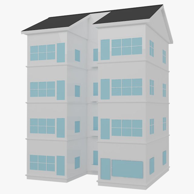house 2 3D Модель .c4d .max .obj .3ds .fbx .stl .blend 