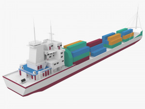ship low poly 3D Model