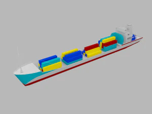 ship low poly 3D Model