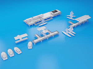 pier low poly 3D Модель