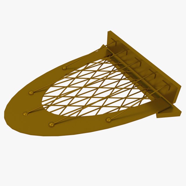 porch roof 3D Model .c4d .max .obj .3ds .fbx .stl .blend