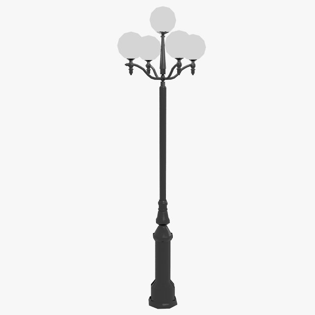 street light 2 3D Model .c4d .max .obj .3ds .fbx .stl .blend 