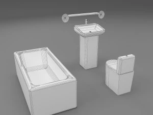&eacute;l&eacute;ment de salle de bain Modèle 3D