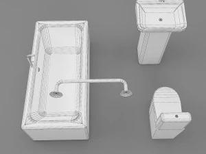 &eacute;l&eacute;ment de salle de bain Modèle 3D