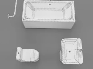 &eacute;l&eacute;ment de salle de bain Modèle 3D