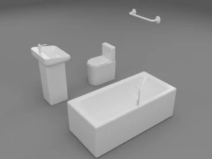 &eacute;l&eacute;ment de salle de bain Modèle 3D