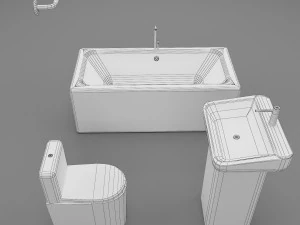 &eacute;l&eacute;ment de salle de bain Modèle 3D
