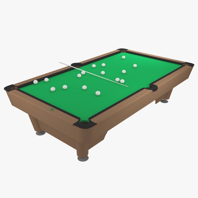 billiard 3D 모델 .c4d .max .obj .3ds .fbx .stl .blend 