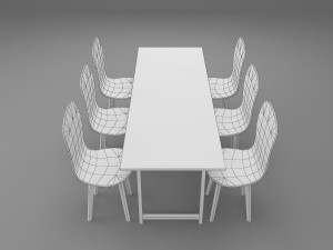 dinner table 3D Model