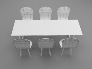 dinner table 3D Model