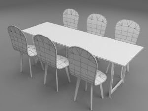 dinner table 3D Model