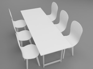 dinner table 3D Model