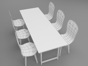 dinner table 3D Model