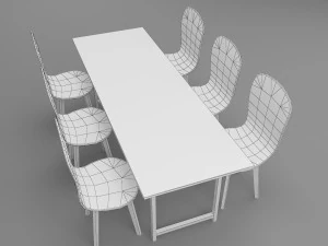 dinner table 3D Model