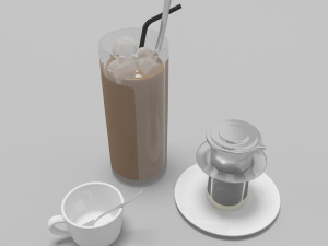 vietnamese coffee kits 3D 모델