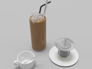vietnamese coffee kits 3D 모델