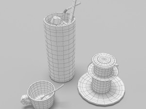 vietnamese coffee kits 3D 모델