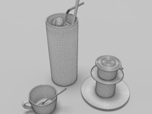 vietnamese coffee kits 3D 모델