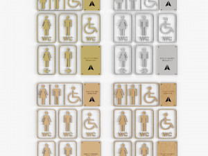 toilet symbol 3D Model
