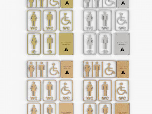 toilet symbol 3D Model
