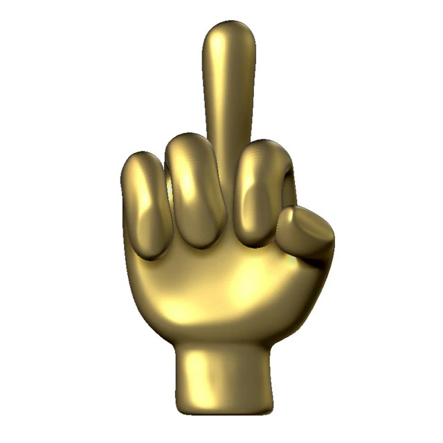 hand symbol 3D Print Model .c4d .max .obj .3ds .fbx .stl .blend 