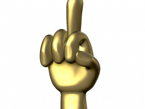 hand symbol 3D-printmodel