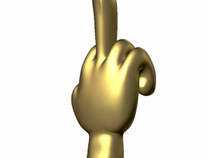 hand symbol 3D-printmodel