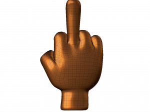 hand symbol 3D-printmodel