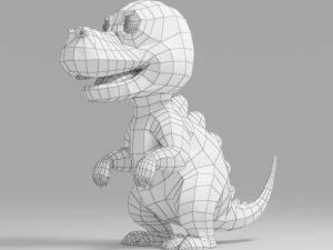 dinosaur cartoon 1 3D Model