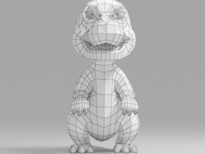 dinosaur cartoon 1 3D मॉडल