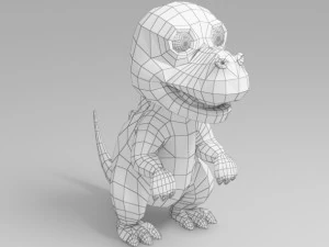 dinosaur cartoon 1 3D Model