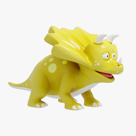 dinosaur cartoon 2 3D Model .c4d .max .obj .3ds .fbx .stl .blend 
